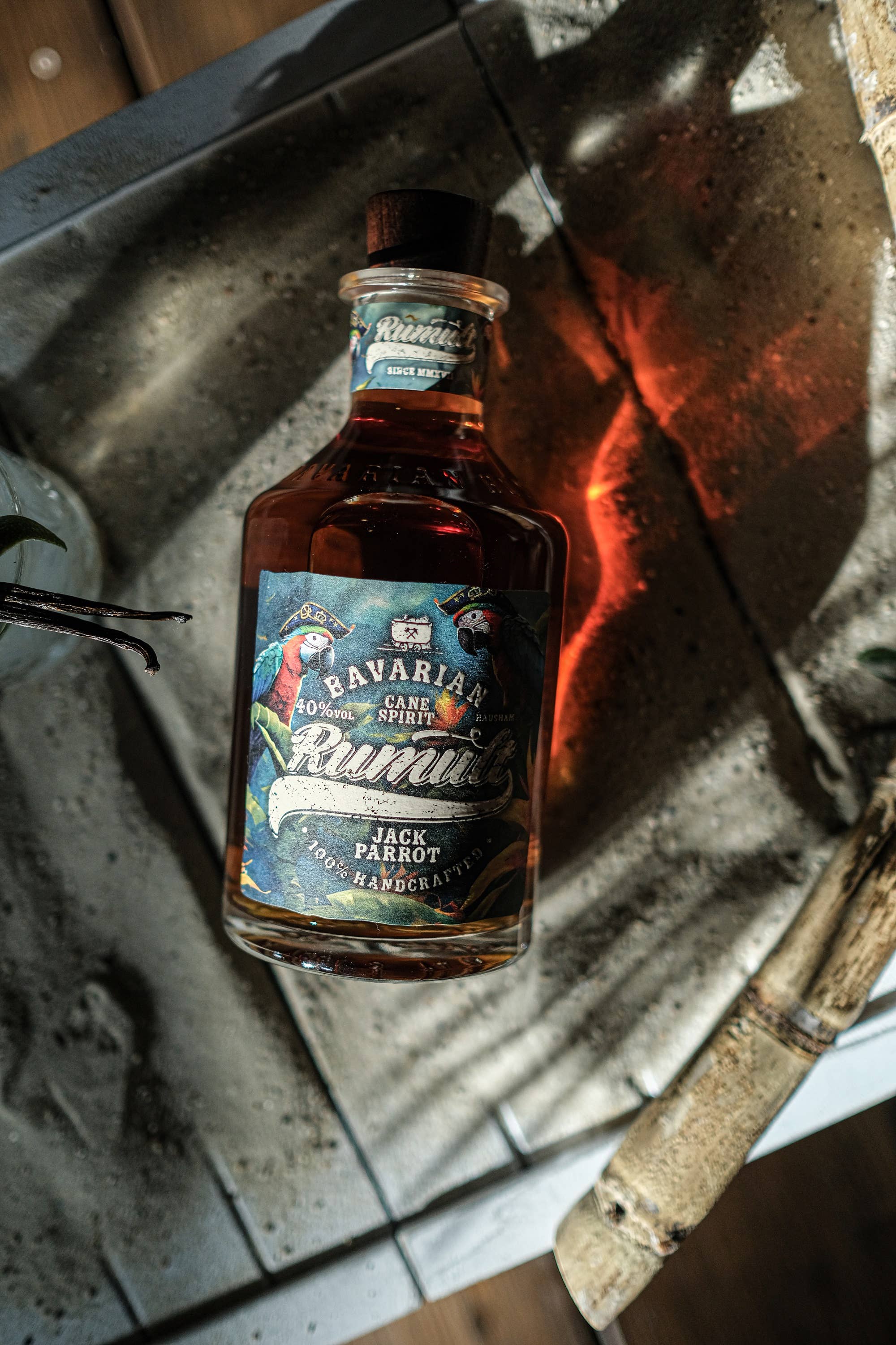 RUMULT Jack Parrot - Bavarian Premium Rum mit Piratenseele - 40% 0,7 ltr.