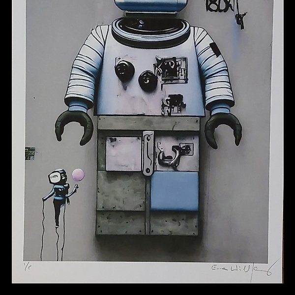 Emma Wildfang - Lego man - The Astronaut - "Icons as Still Life" - series BANKSY - 2020